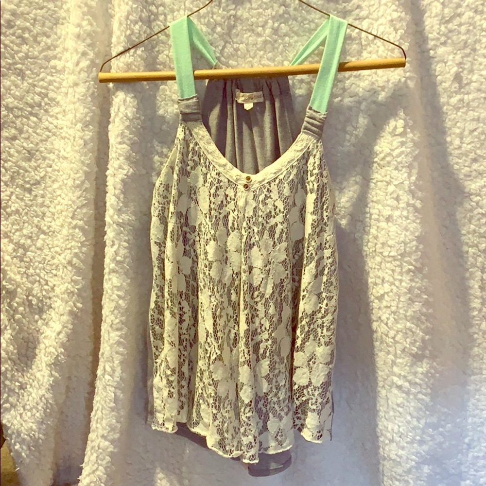 Lacey tank top